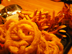 onion rings and fries