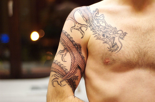 draak tattoo. Draak, sessie 4 (iii). Tattoo