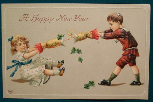 С наступающим! Старинные новогодние открытки. 