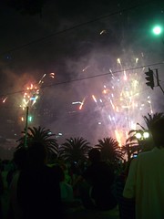 Midnight Fireworks at Melbourne