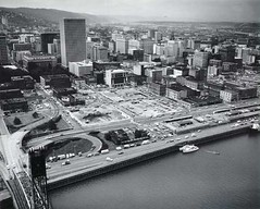 1974 Harbor Drive aerial, City of Portland photograph