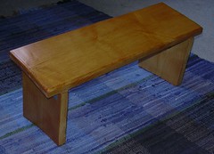 wooden prayer stool