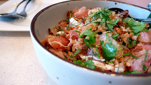 people's palace pomelo prawn and coconut salad