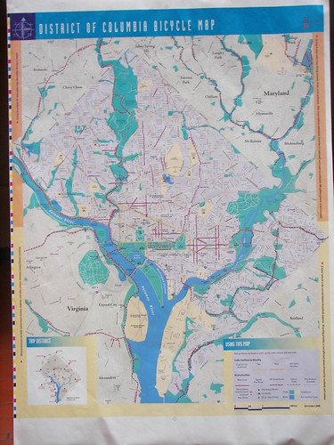 DC bicycle map