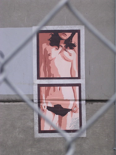 Naked Girl Poster, The Pearl District by KWDesigns