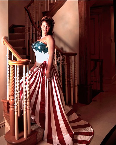 american flag wedding dress pattern