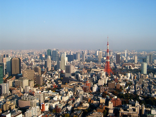 Tokyo Tower and other buildings