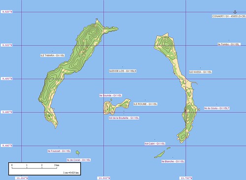 Iles de Los - Marplot Map (1-62,500)