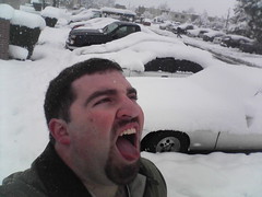 Phil Catching Snowflakes
