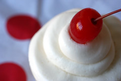 cherry-vanilla cupcake