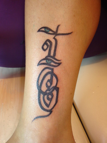  in thai writing custom tattoo (Dejavu Tattoo Studio Chiangmai Thailand)
