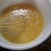Honey Maple Carrot Cake - mixing honey, maple syrup, oil