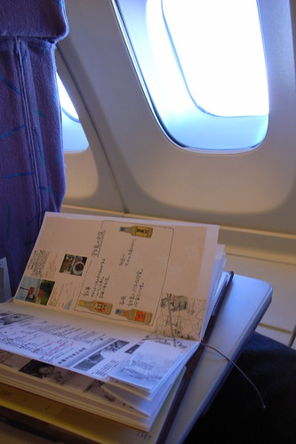 traveler's notebook in flight