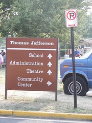 Sign, Thomas Jefferson Middle School & Community Center