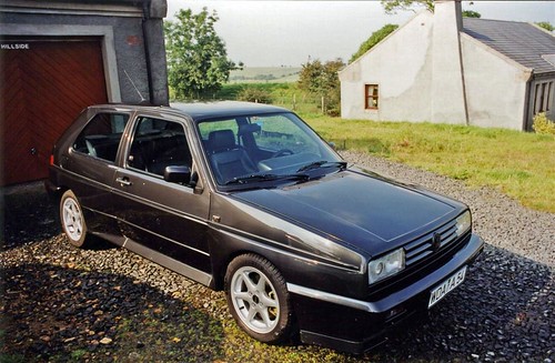 my vw golf rallye still on the german plates before it was uk registered