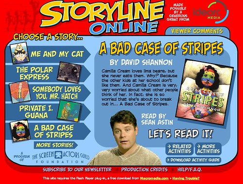 Storyline Online: A Bad Case of Stripes read by Sean Astin!
