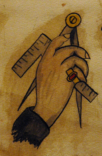 above – anonymous, detail from Original tattoo designs – It was a real 