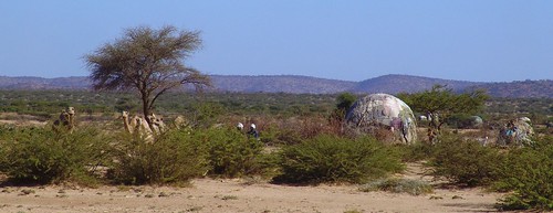 Somali houses near Borama