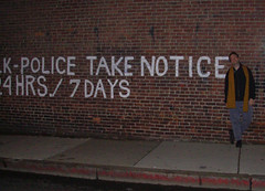 police take notice: wall