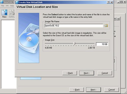 VirtualBox - virtualMachine - openSUSE10.2 - Virtual Hard Disk 4