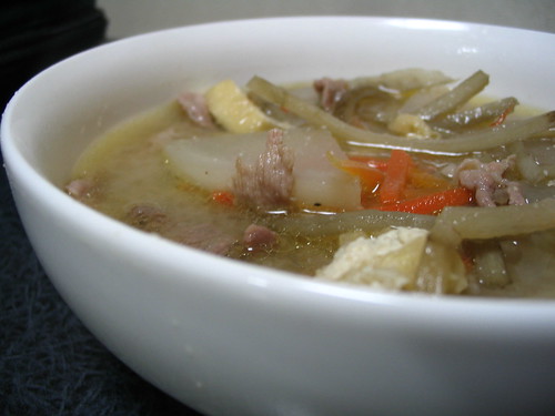 tonjiru - pork miso soup