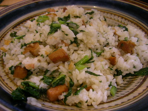 Mustard green fried rice / ちきなーチャーハン