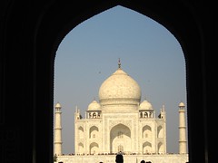 Our first view of the Taj