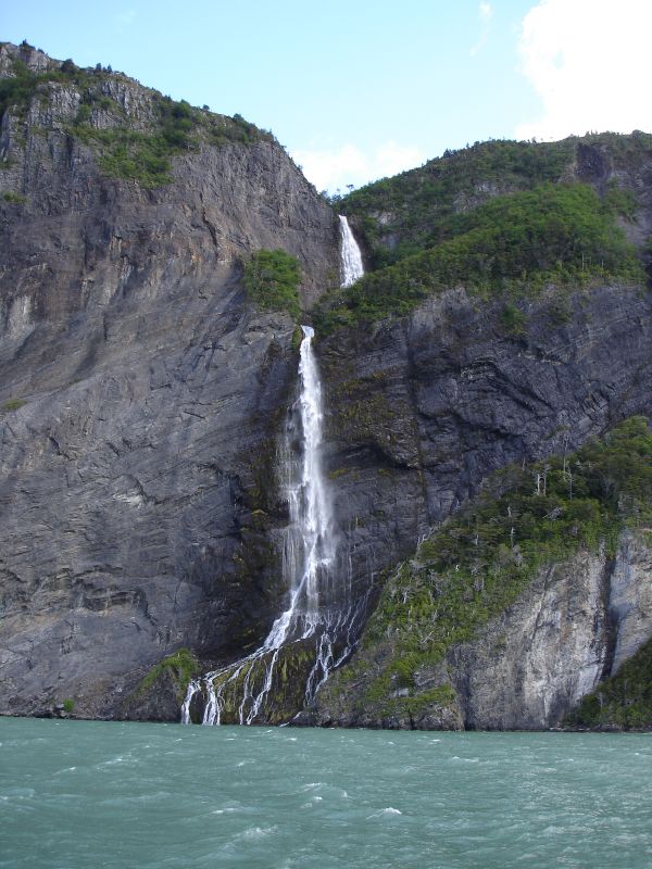 Waterfall from boat