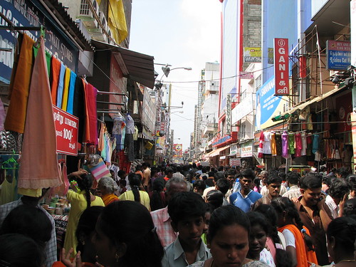India - Sights and Culture - 001 - crowd shopping