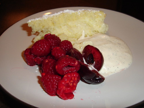 Lemon Cake, Vanilla Cream and berries....