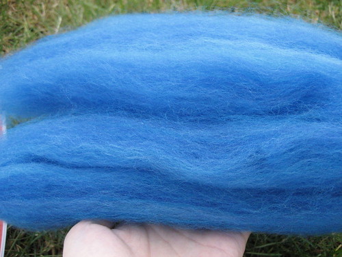 dyed merino, carded