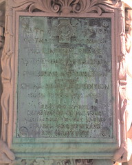 Commemorative plaque from the Spanish American war outside St. Louis Civil Courts building