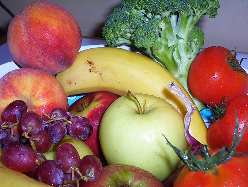 fruit and vegetables. Fresh fruit and vegetables