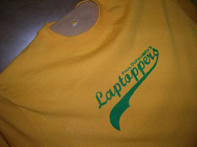 Paul DePodesta's Laptoppers shirt