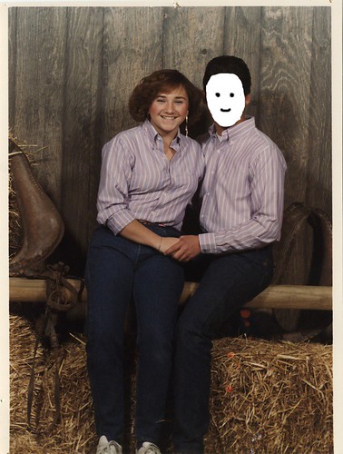 Me and my faceless date, circa 1984