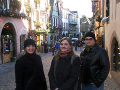 Susan, Heather and Karl in Riquewihr, France