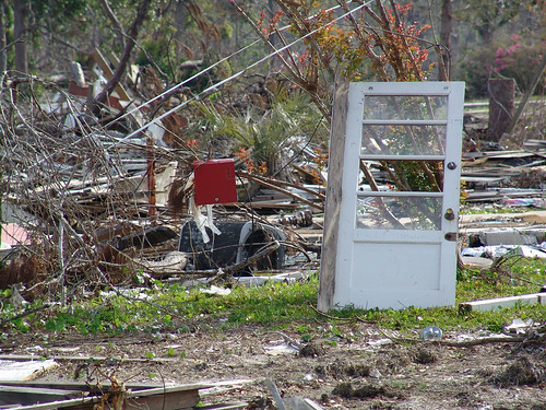 door standing after Katrina