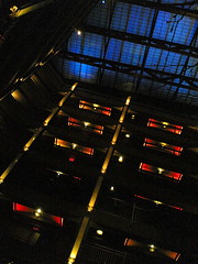 Atrium at night in my hotel by GavinBell, on Flickr