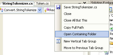 Open Containing Folder