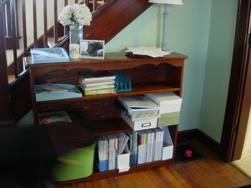 bookcase- organized!
