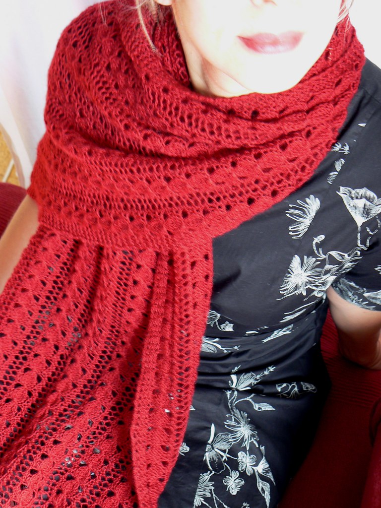 melon stitch shawl 2