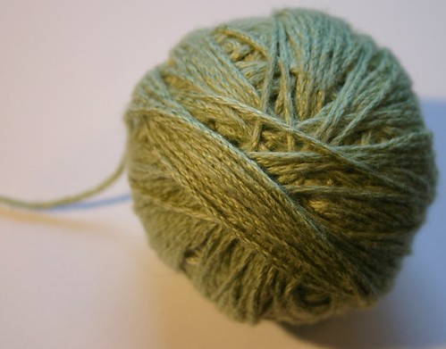 ball of minty yarn