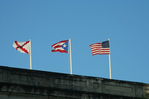 Flags over fortress