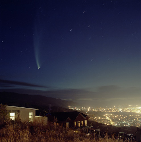 Comet McNaught over Nelson, New Zealand. I'm new to photographing celestial 