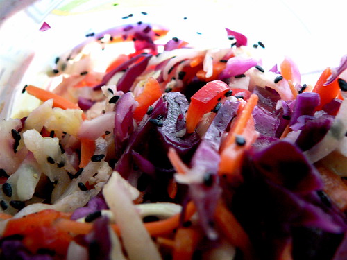 Purple and Green coleslaw