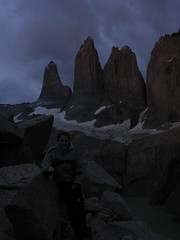 Silhouette of the Torres del Paine