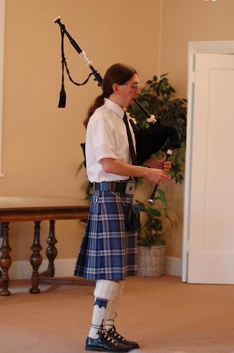 Picture of me playing the bagpipes