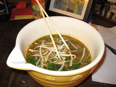 Pho in Mixing Bowl