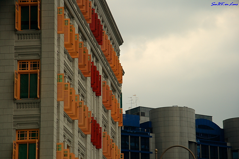 Multi color building @ Singapore