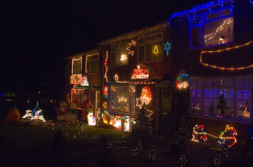 Christmas Lights in Lawson Way, Sheringham